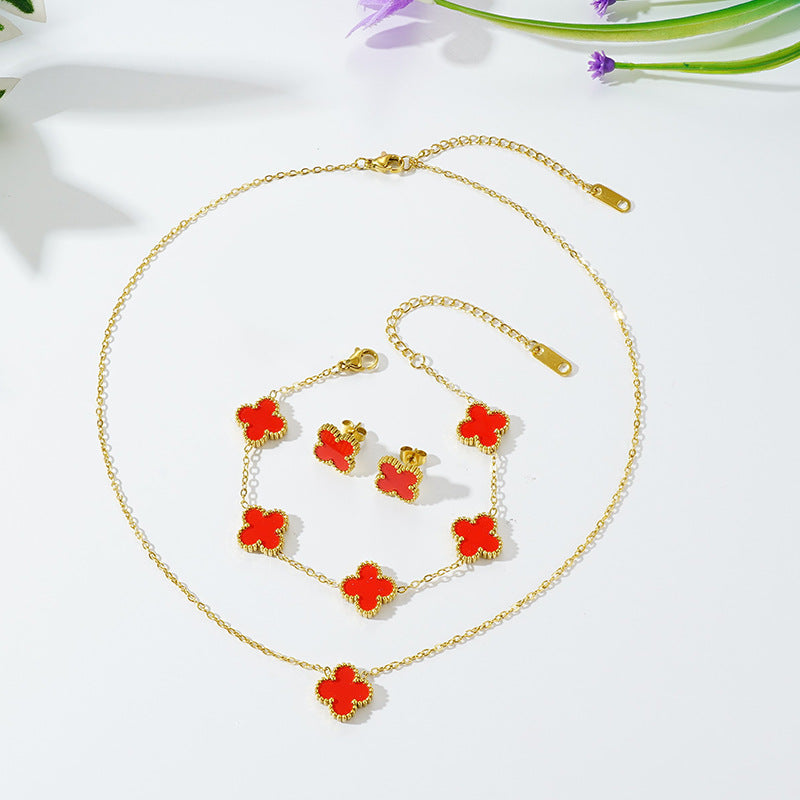 Isabella | Charmante Klover Sieradenset voor Geluk