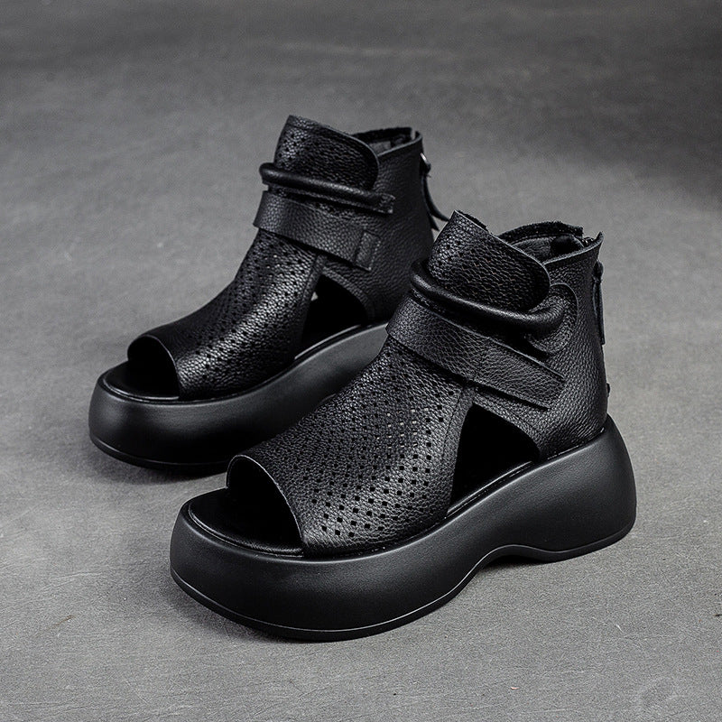 Isabella | Retro Comfortabele Sandalen met Ademende Gaten en Dikke Zool