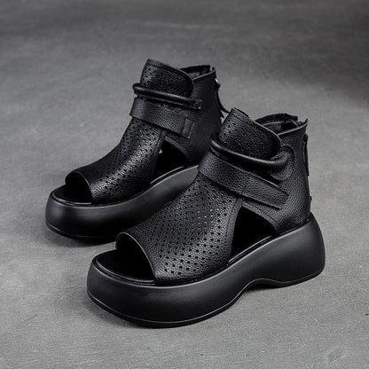 Isabella | Retro Comfortabele Sandalen met Ademende Gaten en Dikke Zool
