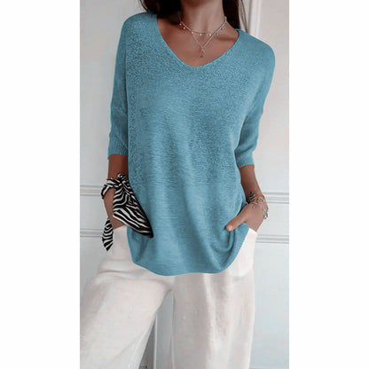 Lily & Sara Shirt | Comfortabel los Pullover