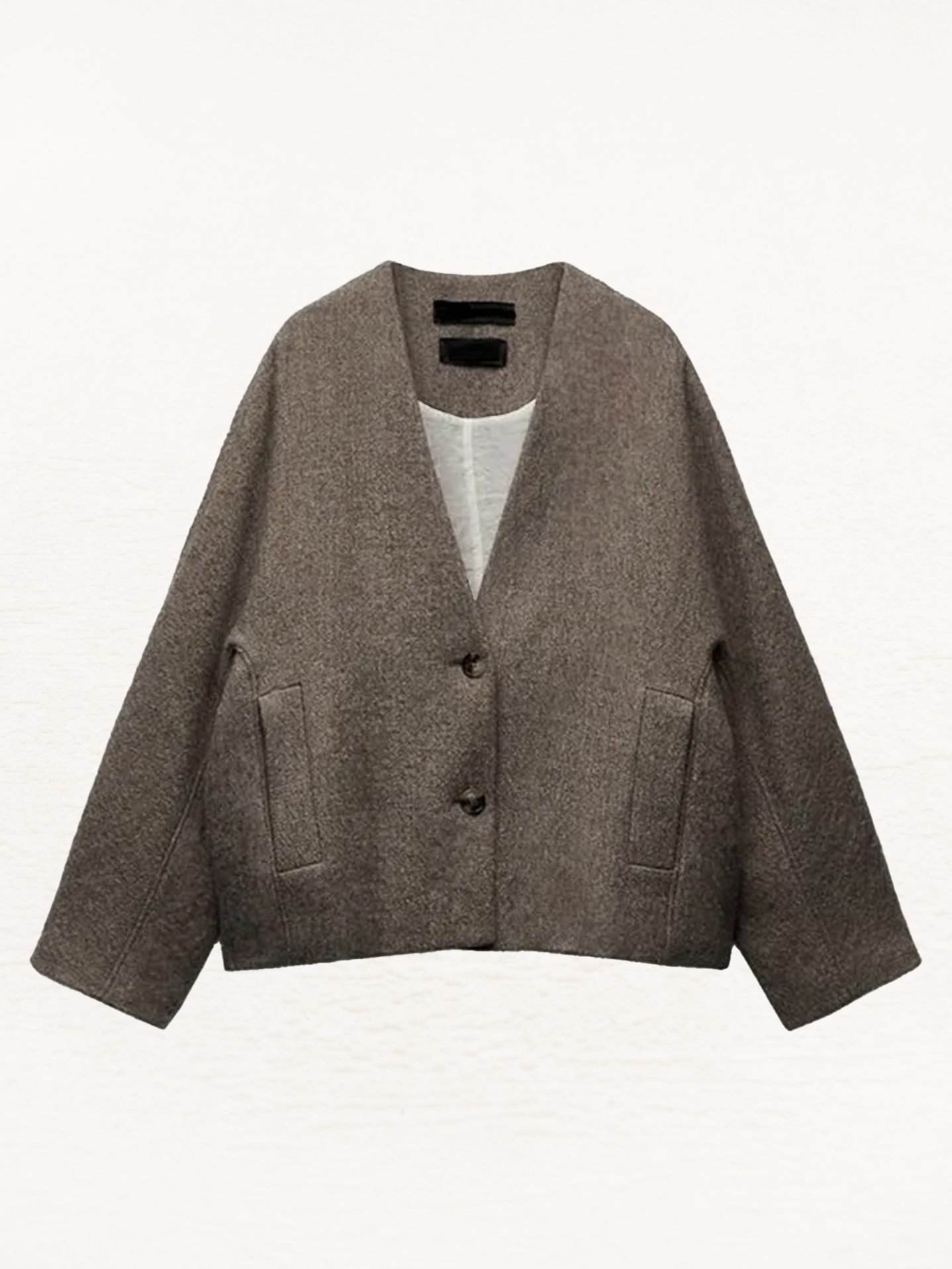 Carolien Vintage Jasje Dames | Herfstjas Vrouwen | Blazer Jas Beige