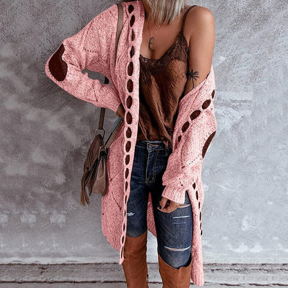 Evelyn | Stijlvol Lang Vest - Comfy met Capuchon