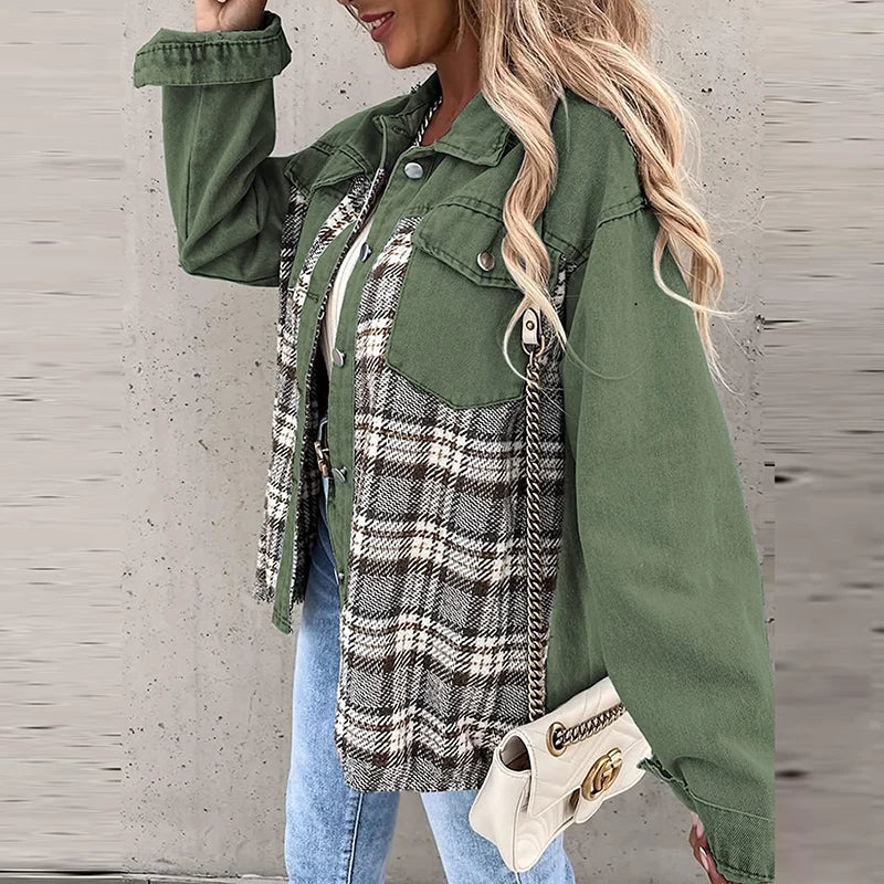 QuadroElegante Geruit Vest Dames