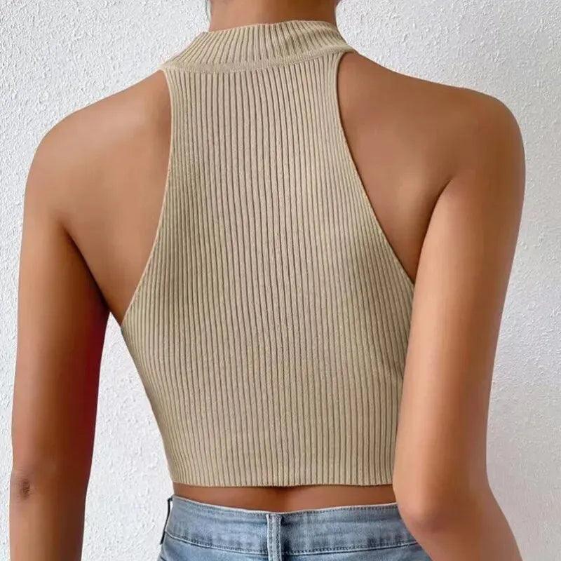 Savannah  -  Hooggesloten Mouwloze Top