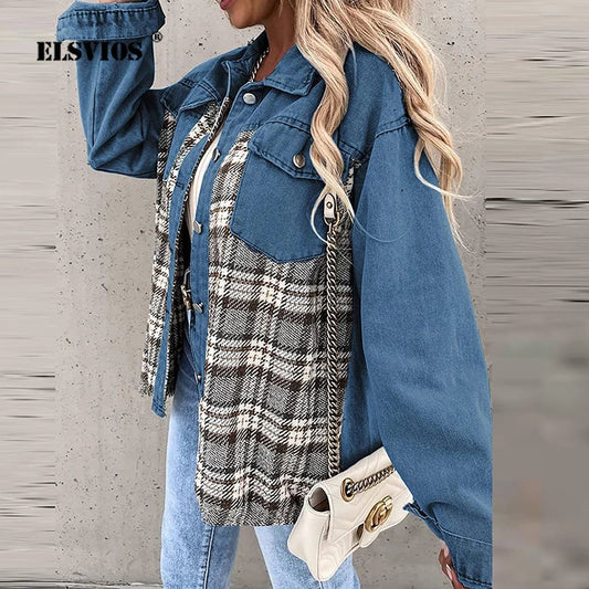 QuadroElegante Geruit Vest Dames