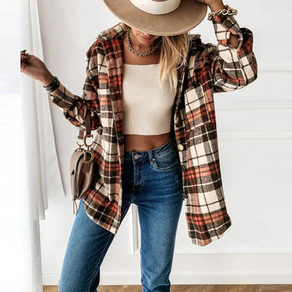 QuadroElegante Geruit Vest Dames