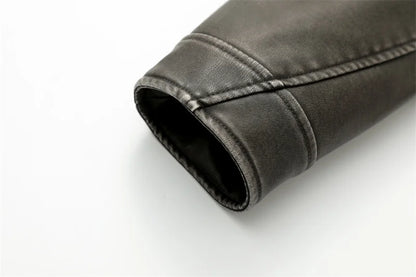 Dames Vintage Leren Jasje