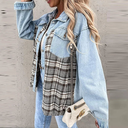 QuadroElegante Geruit Vest Dames