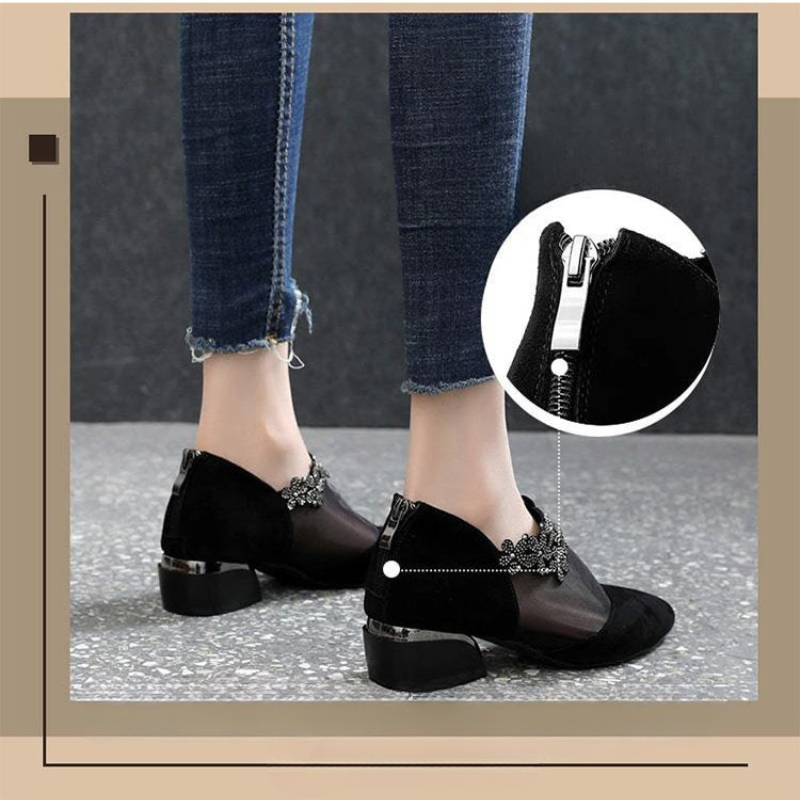 Isa | Elegante hakken met strasssteentjes voor een sprankelende look