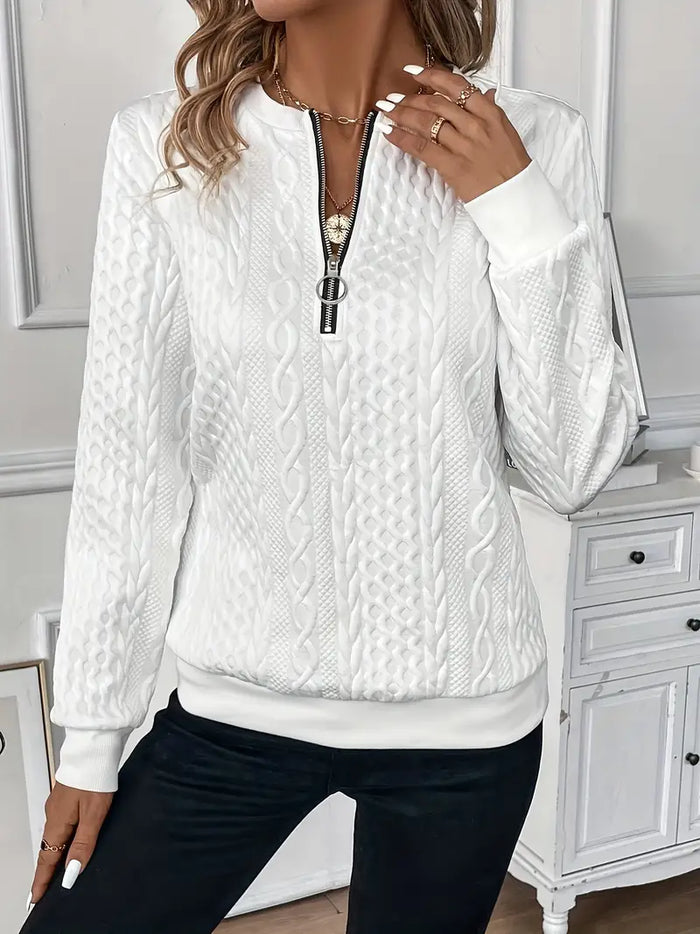 Bell | Luxe en Comfortabele Trui met Stijlvolle Rits