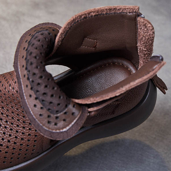 Isabella | Retro Comfortabele Sandalen met Ademende Gaten en Dikke Zool