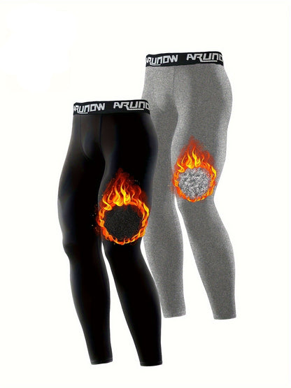 Arjan | 2-Pack Thermische Fleece-Leggings voor Heren – Warm en Comfortabel Twee-Delige Set
