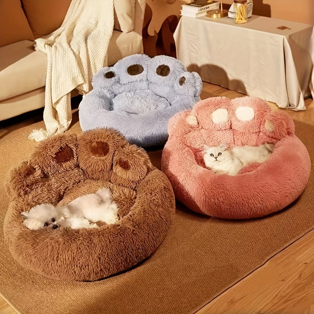 Luna | Kalmerend Pluche Hondenbed – Zacht en Wasbaar Comfort Voor Middelgrote Honden en Katten