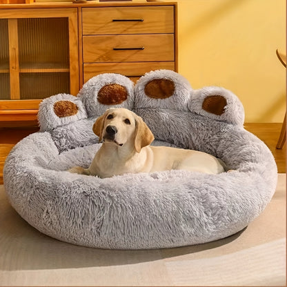 Luna | Kalmerend Pluche Hondenbed – Zacht en Wasbaar Comfort Voor Middelgrote Honden en Katten