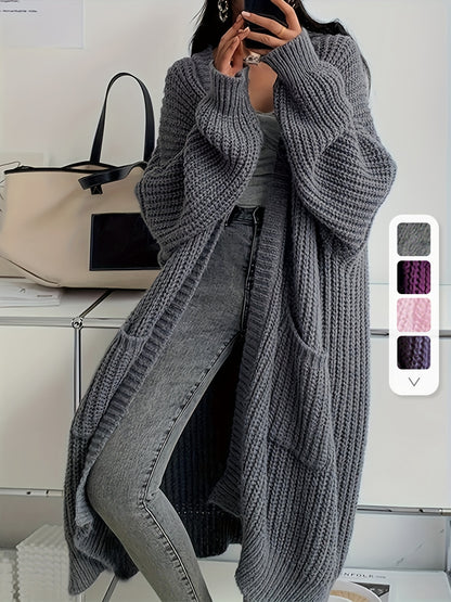 Madelin | Effen Open Voor Cardigan
