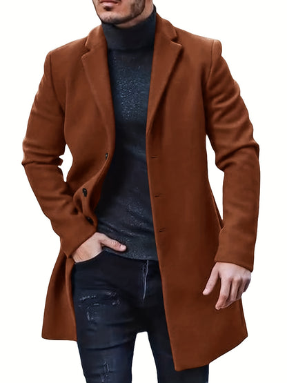 Henry | Retro Trenchcoat met Enkellaags Ontwerp voor Herfst en Winter