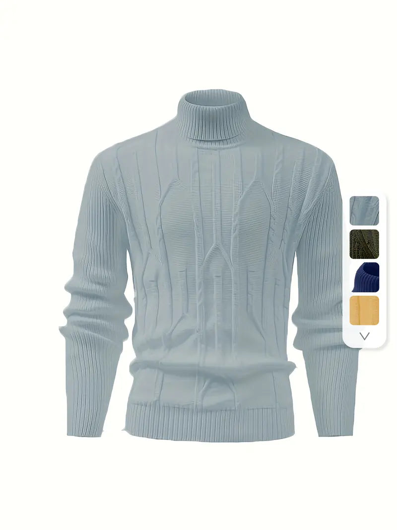 Liam | Retro Gebreide Pullover met Kap voor Herfst en Winter