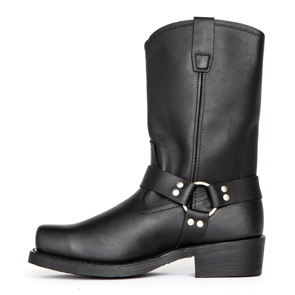 Dirk Cowboy Laarzen - Waterdicht, Hoogwaardig Leer, Bruin/Zwart - Ideaal voor Herfst en Winter
