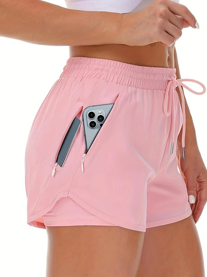 Linde | 2-in-1 Sportshorts met Zakken voor Hardlopen en Fitness
