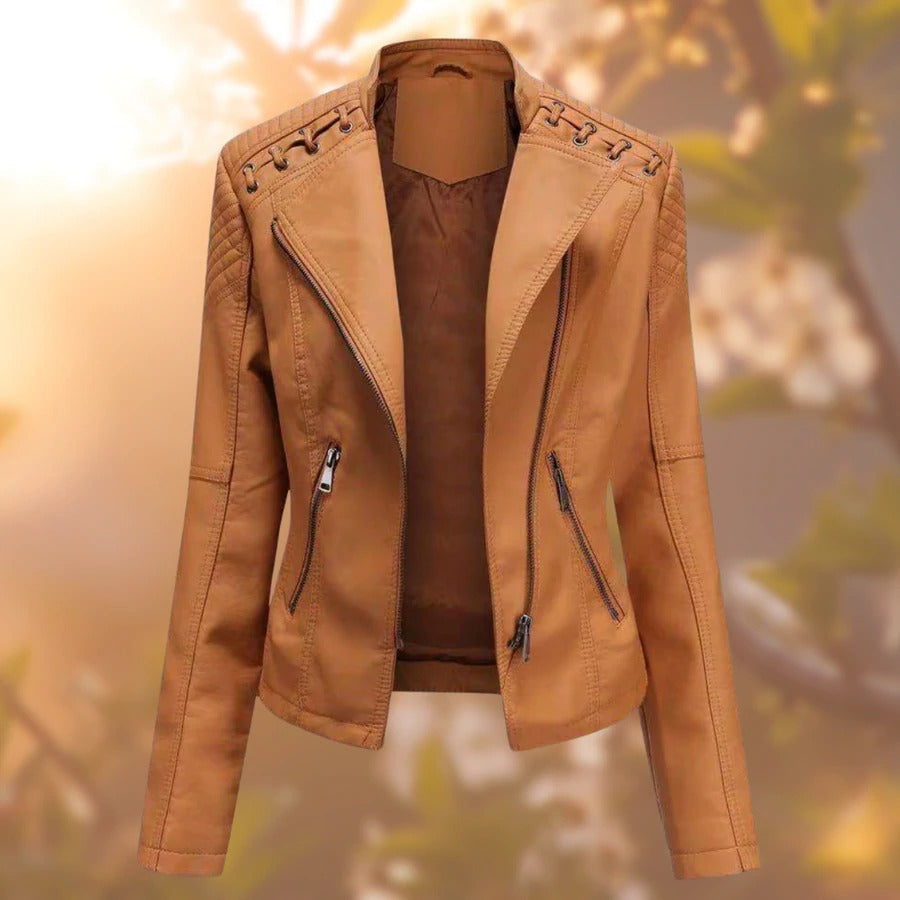 Dames Leren Jas - Stijlvol - 100% Echt Leer - Perfect voor Herfst en Winter