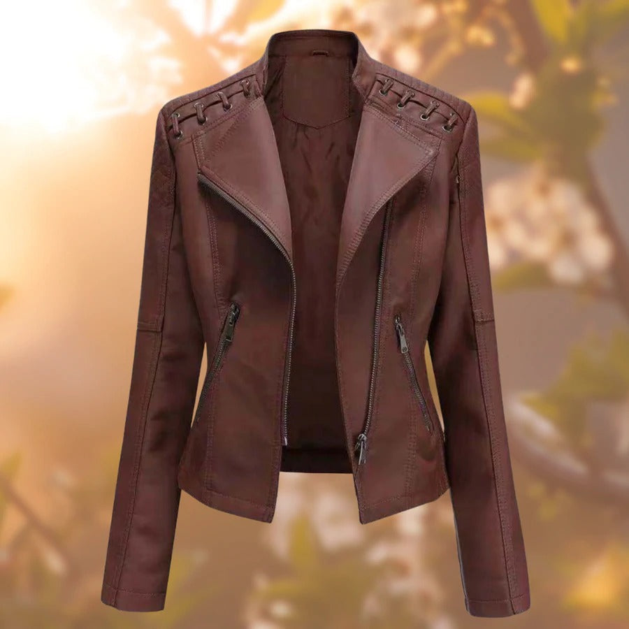 Dames Leren Jas - Stijlvol - 100% Echt Leer - Perfect voor Herfst en Winter