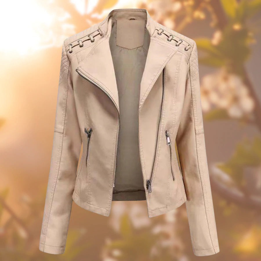 Dames Leren Jas - Stijlvol - 100% Echt Leer - Perfect voor Herfst en Winter