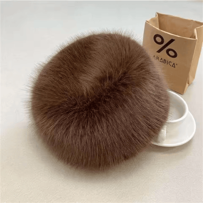 Fluffy dames muts winter