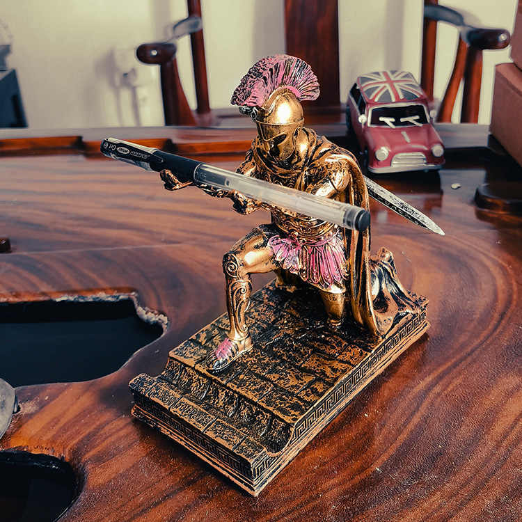 Uitvoerend Ridder  Pennenhouder - Elegant en functioneel bureau accessoire