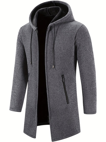 James | Warm Hooded Fleece Coat