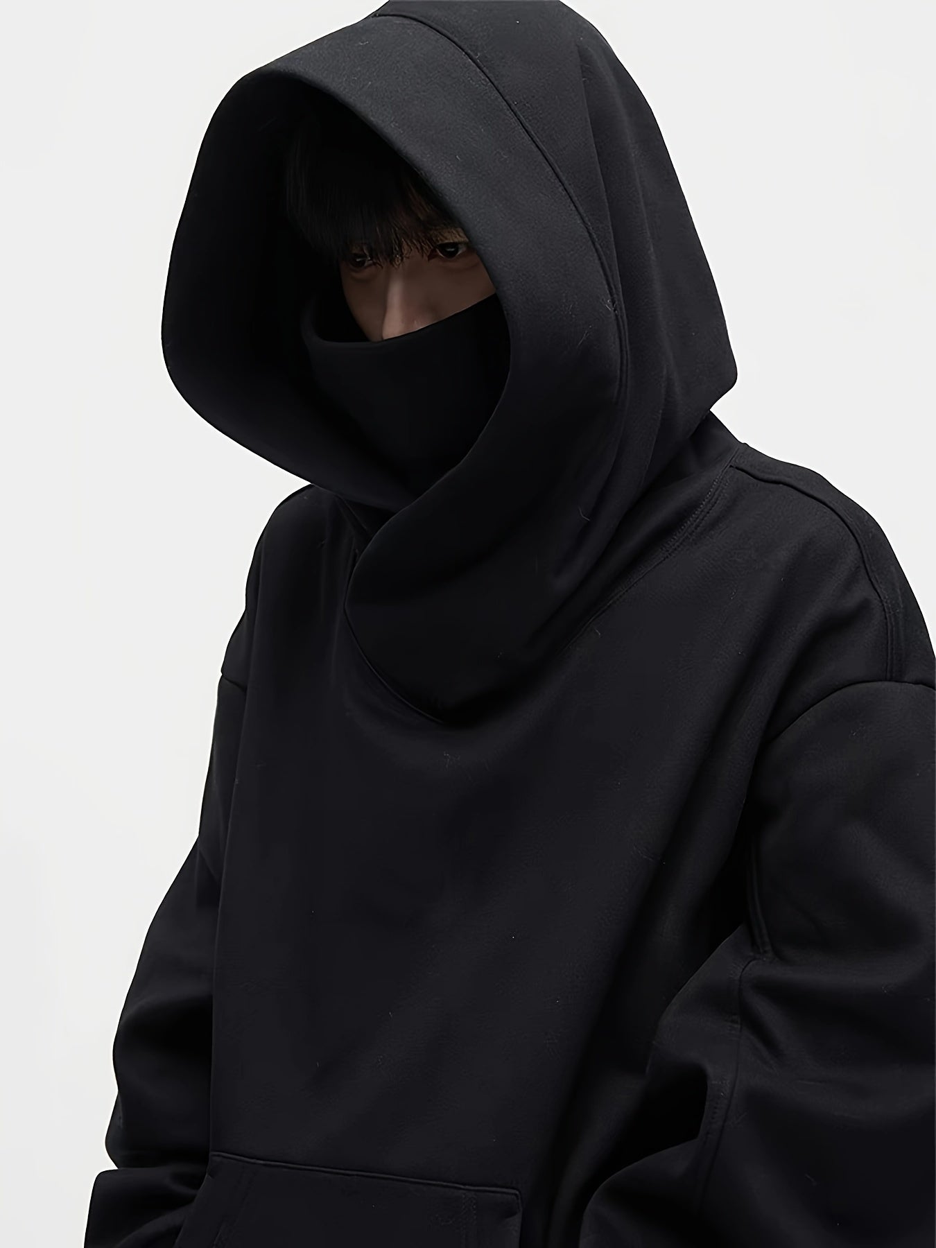 Chris | Oversized Hoodie met Turtle Neck en Fleece voor Vrijetijdskleding