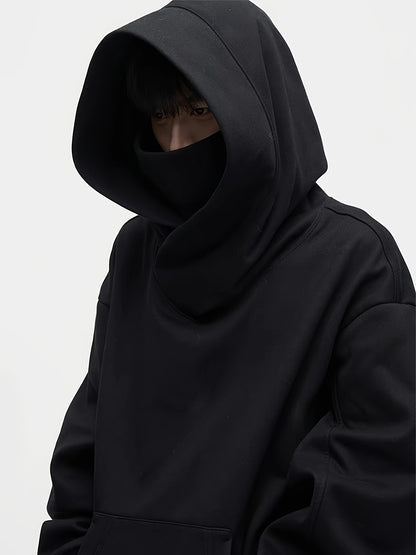 Chris | Oversized Hoodie met Turtle Neck en Fleece voor Vrijetijdskleding