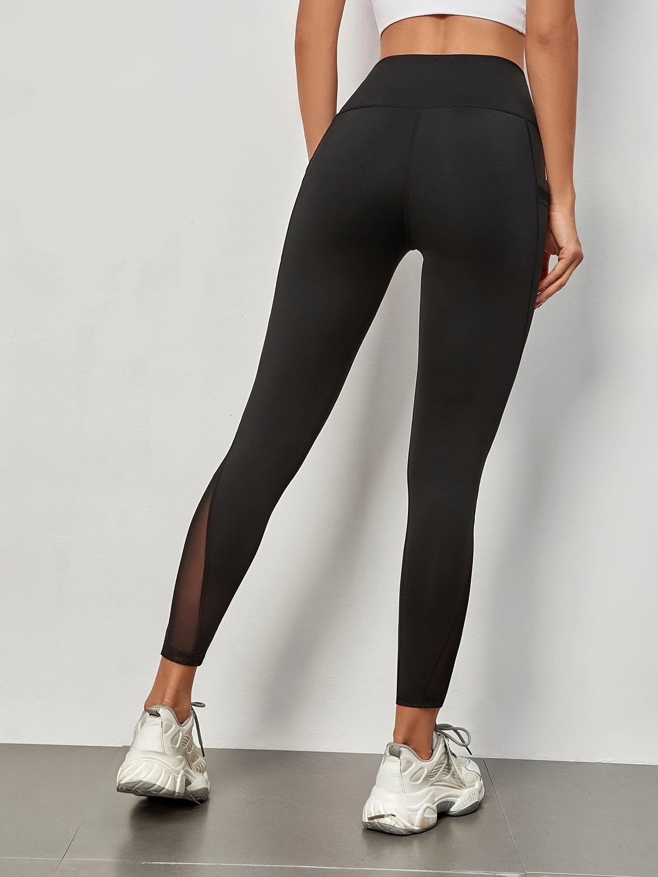 Nina | Yogalegging met Hoge Taille en Praktische Zijzakken