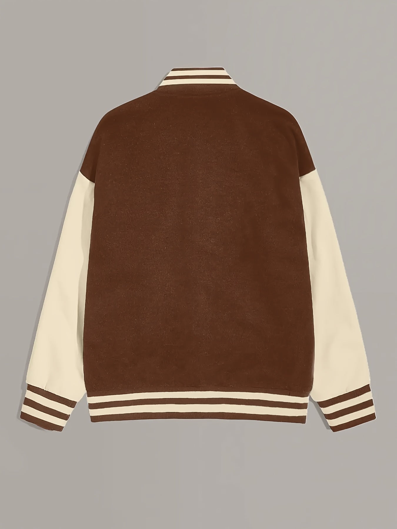 Emily | Color Block Letter Print Bomber Jacket