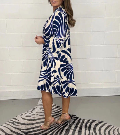 Gabriella | Elegante Zomerjurk met Stijlvolle Print