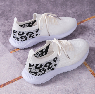 Isabella | Ademend Luipaardprint Sportschoenen voor Comfort en Stijl