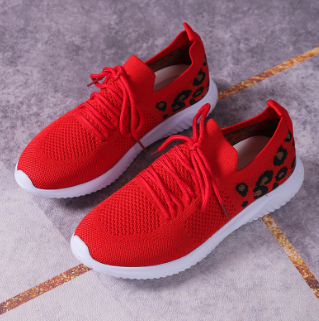 Isabella | Ademend Luipaardprint Sportschoenen voor Comfort en Stijl