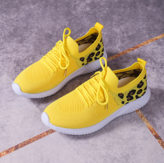 Isabella | Ademend Luipaardprint Sportschoenen voor Comfort en Stijl