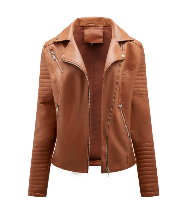 Emily | Effen Leren Bikerjas