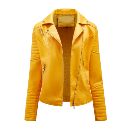 Emily | Effen Leren Bikerjas