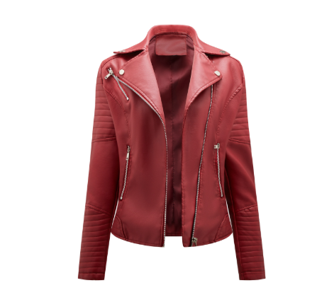 Emily | Effen Leren Bikerjas