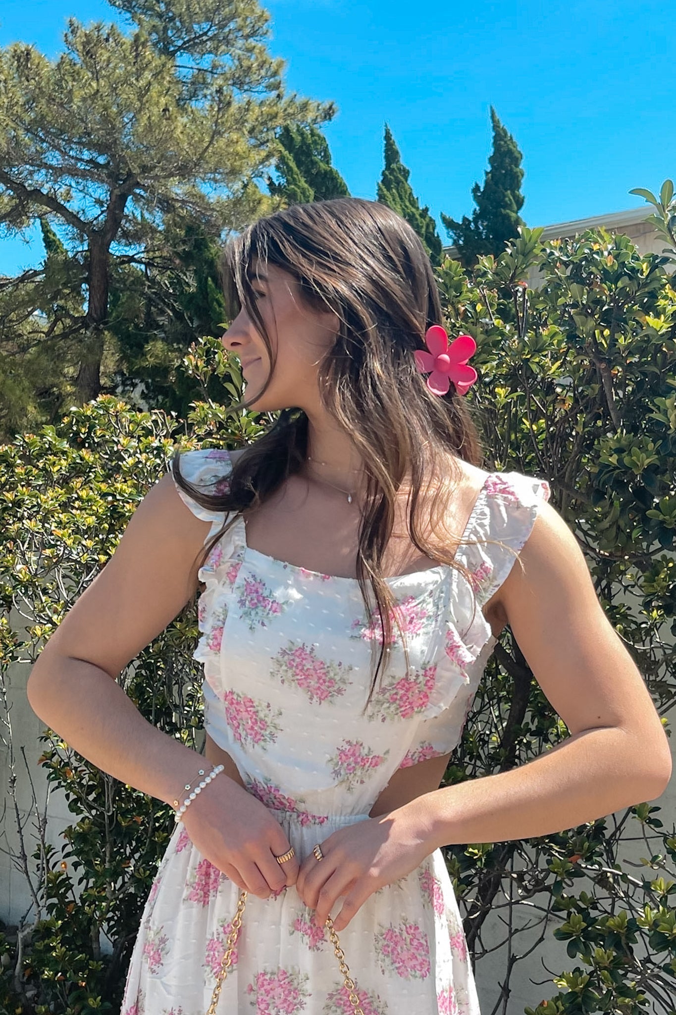 Flora's Charm | Candy Kleur Bloemen Haarclips met Sterke Grip