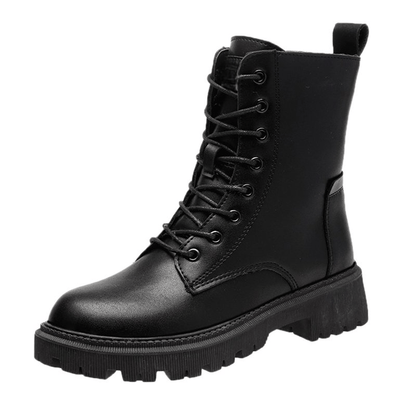 Lola| Luxe en Warme Zwarte Winterlaarzen