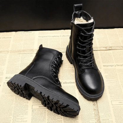 Lola| Luxe en Warme Zwarte Winterlaarzen