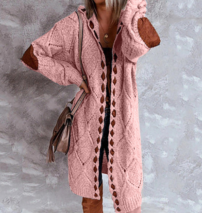 Evelyn | Stijlvol Lang Vest - Comfy met Capuchon