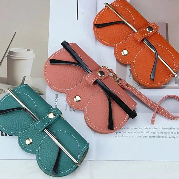 Sunny Pouch Deluxe™ | Leren etui met kliksluiting voor bril (1+1 GRATIS) - campor.nl